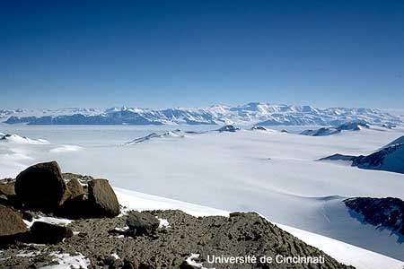 Le Byrdglacier en Antarctique